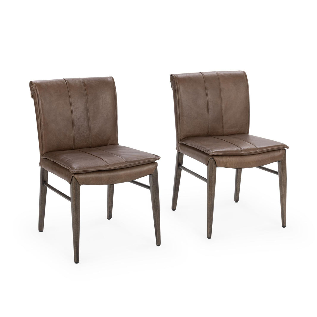 Mayer - Dining Chair (Set of 2), alternate view 2 with top-grain leather