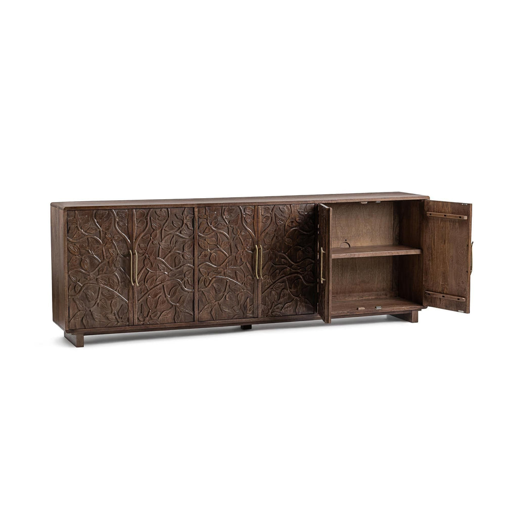 Albero - 6 Door Cabinet - Kona Brown