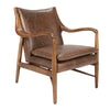 Kiannah - Club Chair, alternate view 2 with top-grain leather