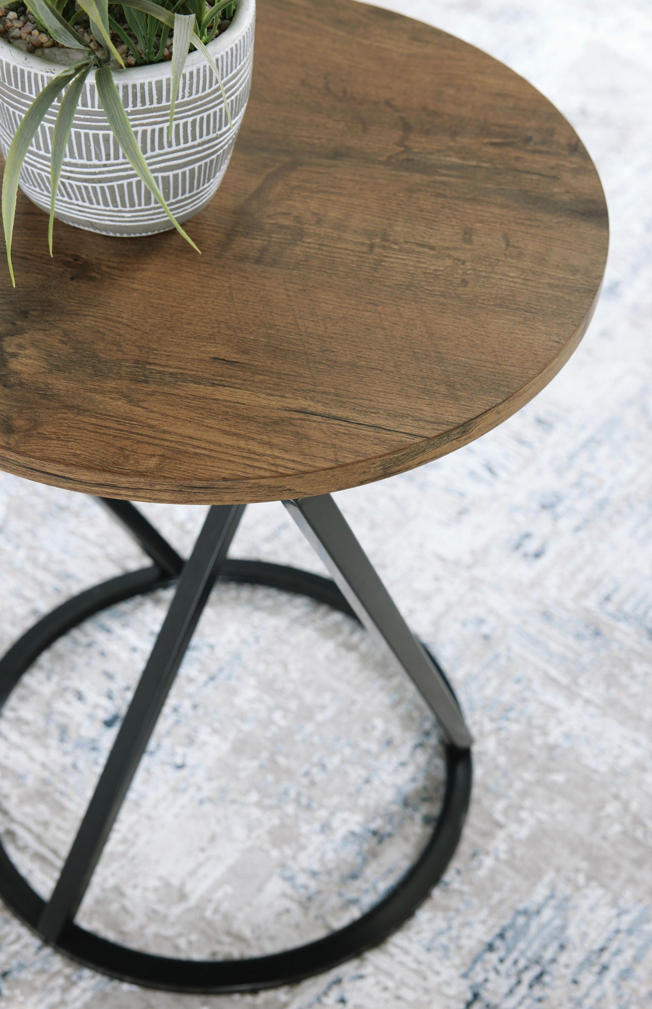 Cassbryn - Occasional Table Set (Set of 3) - Brown / Black, alternate view 3 with wood construction