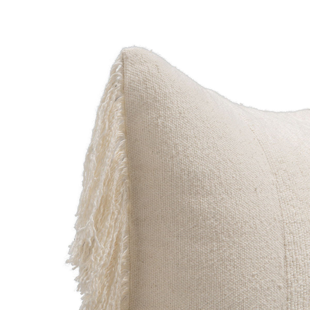 Volta - 22" x 22" Pillow - Ivory, alternate view 2 with linen fabric