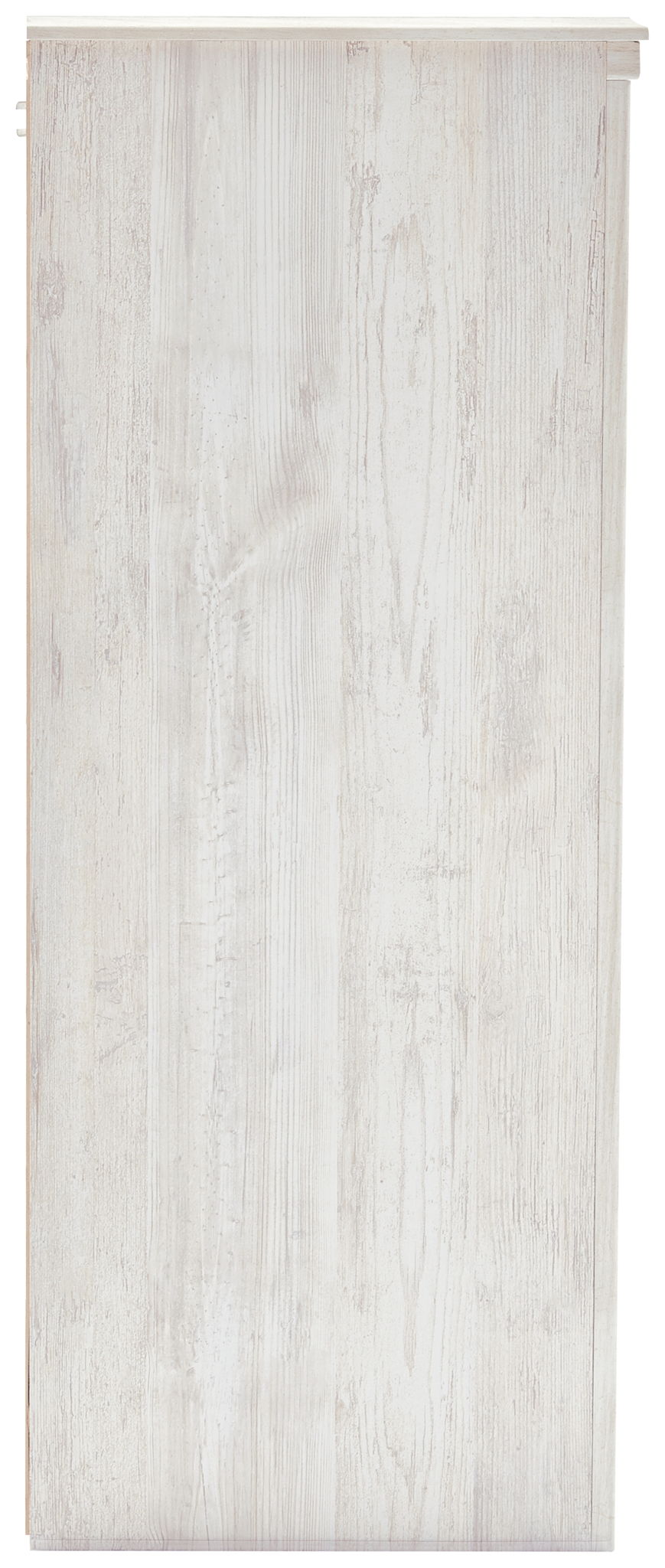 Paxberry - Six Drawer Dresser - Medallion Drawer Pulls - Whitewash, alternate view 2 with engineered wood