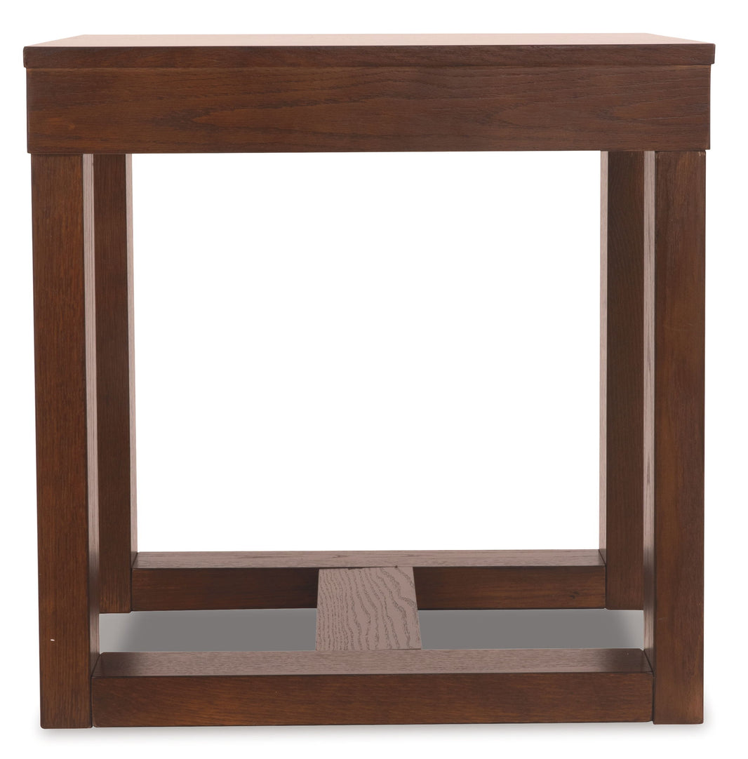 Watson - Square End Table - Dark Brown, alternate view 2 with engineered wood