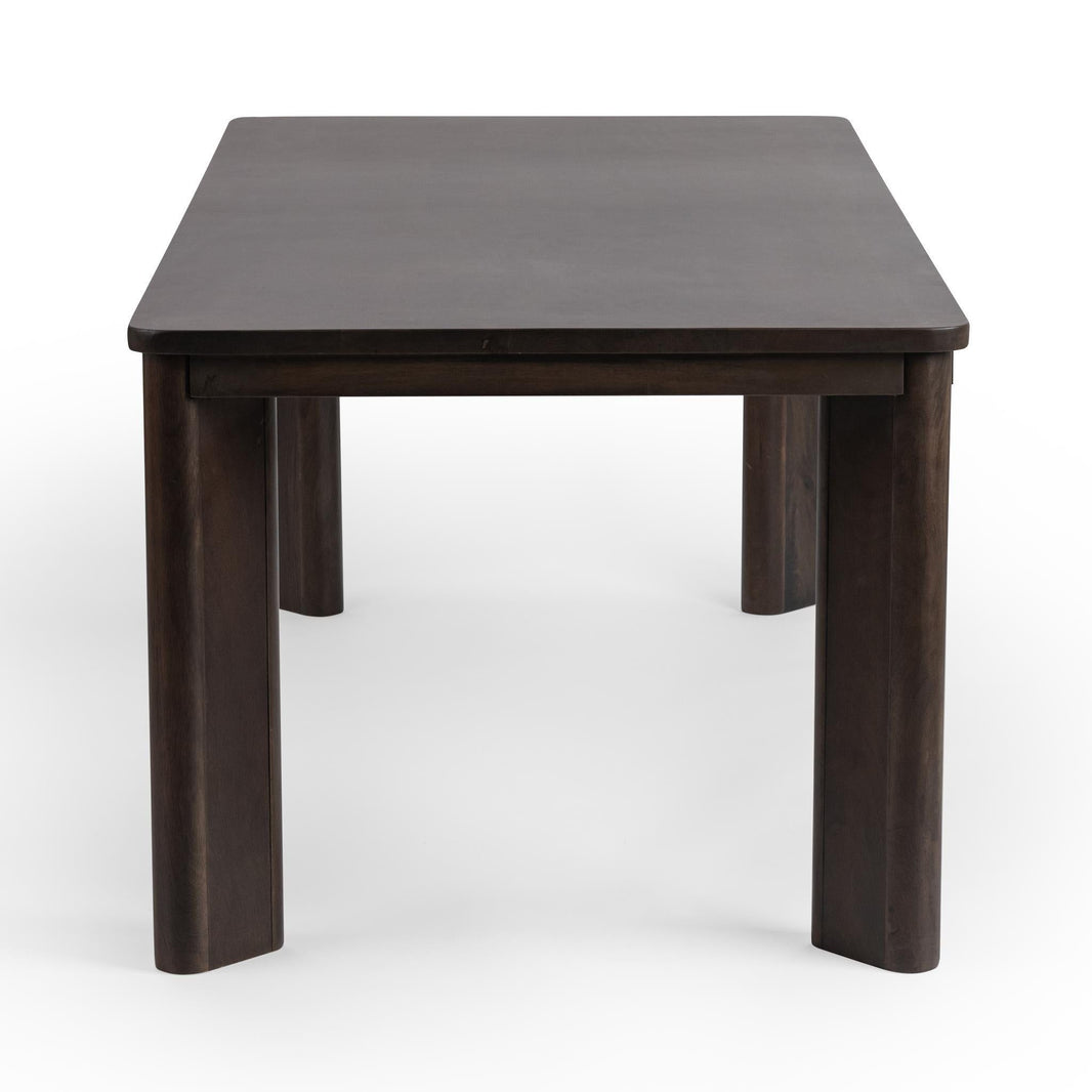 Ledro - Dining Table - Dark Brown, alternate view 2 with wood construction