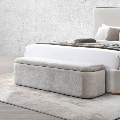 Orane - Bench With Storage - Gray, alternate view 3