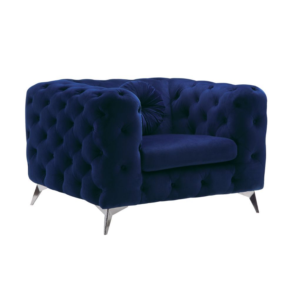 Atronia - Chair, product view with velvet upholstery