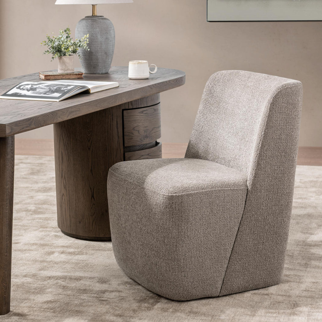 Senna - Dining Chair - Smoke Taupe, alternate view 2 with polyester fabric