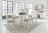 Robbinsdale - Rectangular Counter Height Dining Extension Table Set, alternate view 2 with wood construction