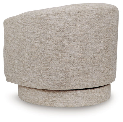Wardsor - Swivel Chair - Stone, alternate view 3 with polyester fabric