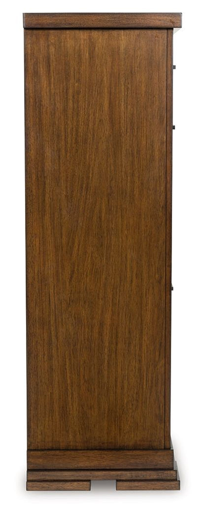 Taffenbrook - Five Drawer Chest - Medium Brown