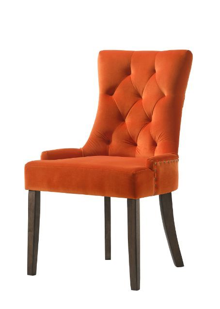 Farren - Side Chair, alternate view 3 with velvet upholstery