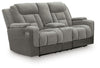 Mixed Motion - Power Reclining Loveseat With Console / Adjustable Headrest