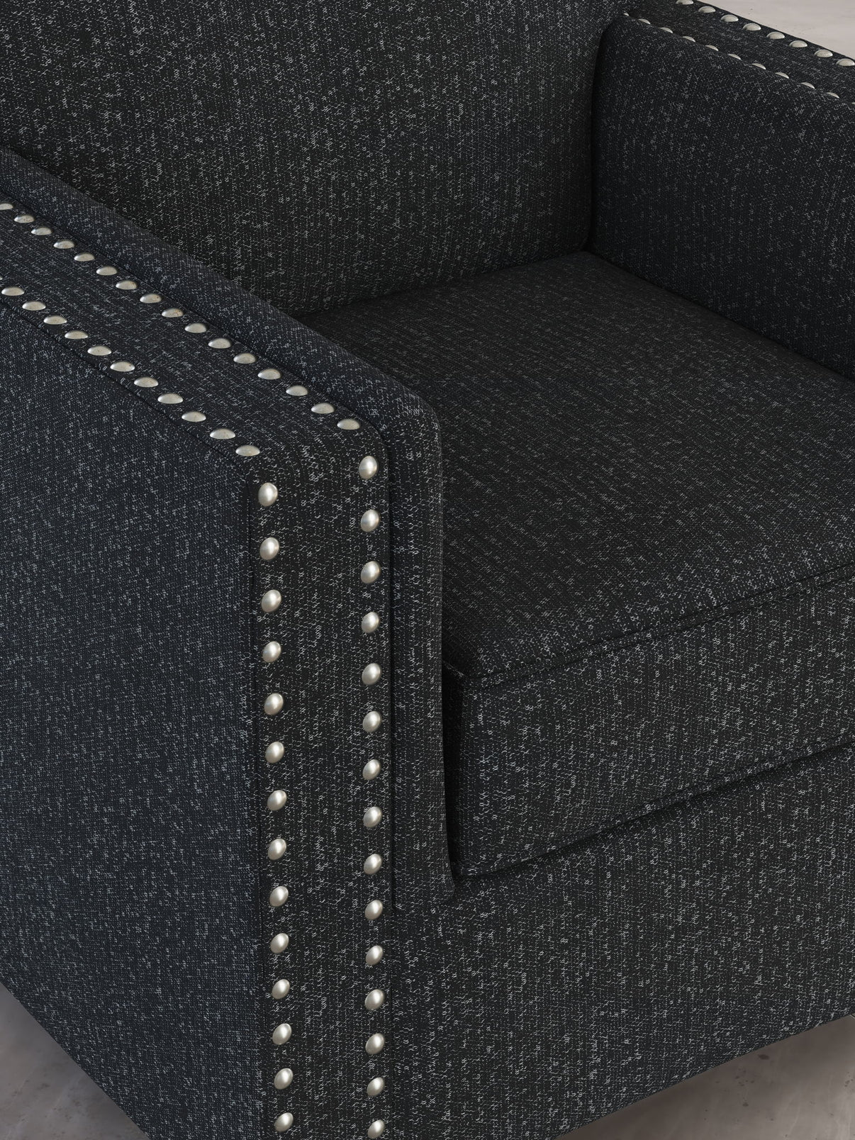 Jasmine Peaks - Chair - Coal, alternate view 3 with polyester fabric