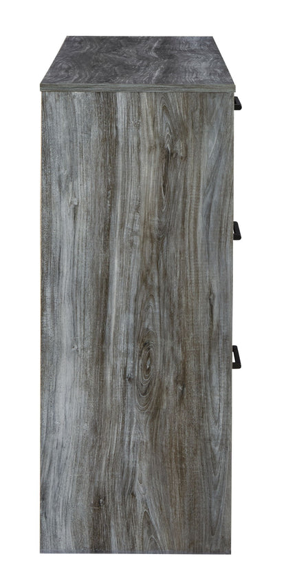 Baystorm - Six Smooth Drawer Dresser, alternate view 4 with wood construction