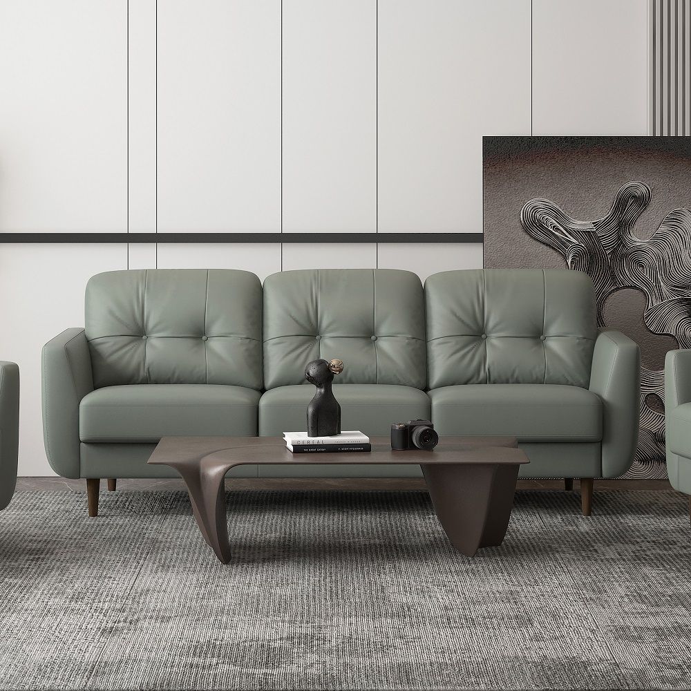 Radwan - Sofa, alternate view 4 with leather upholstery
