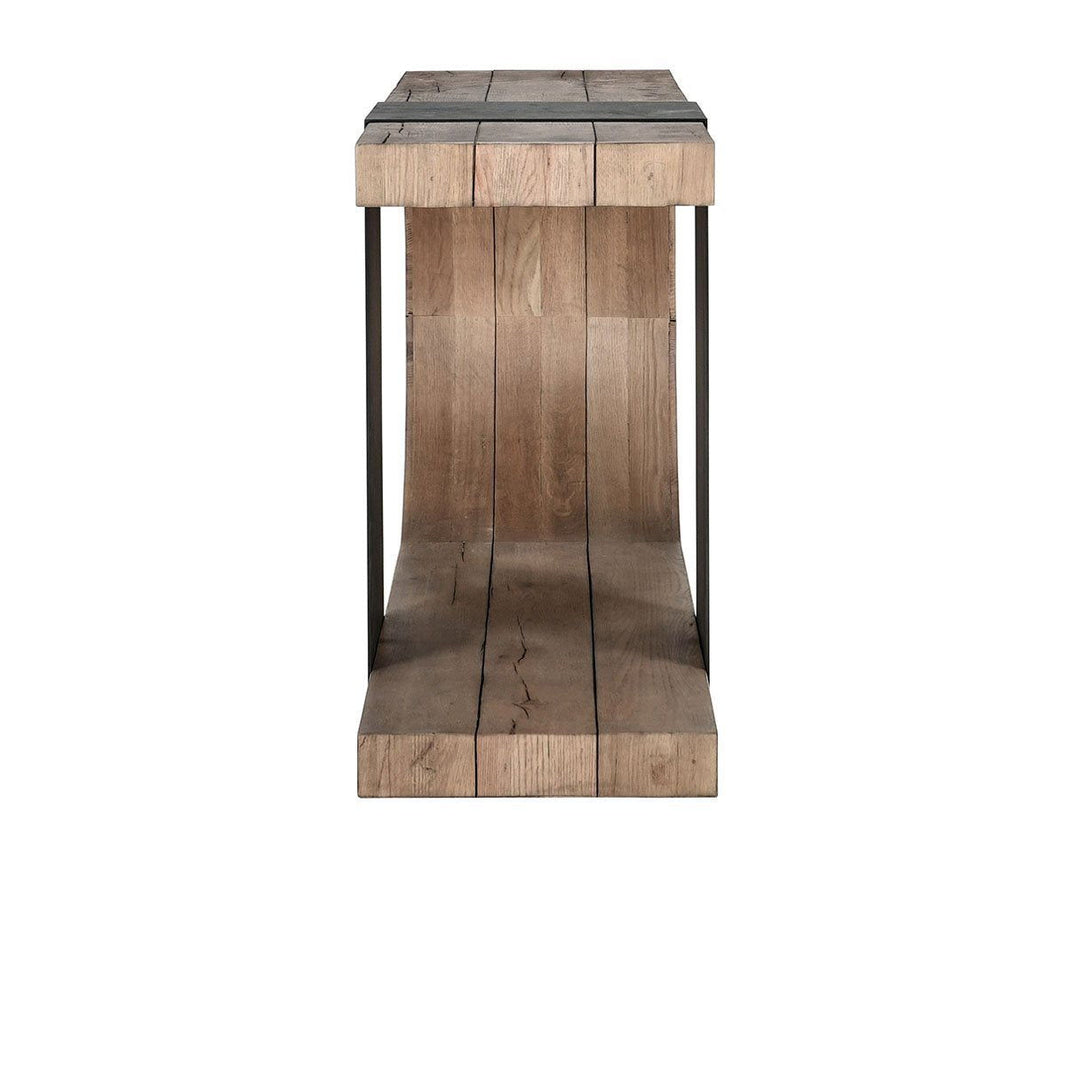 Danica - Console Table, alternate view 2 with wood construction
