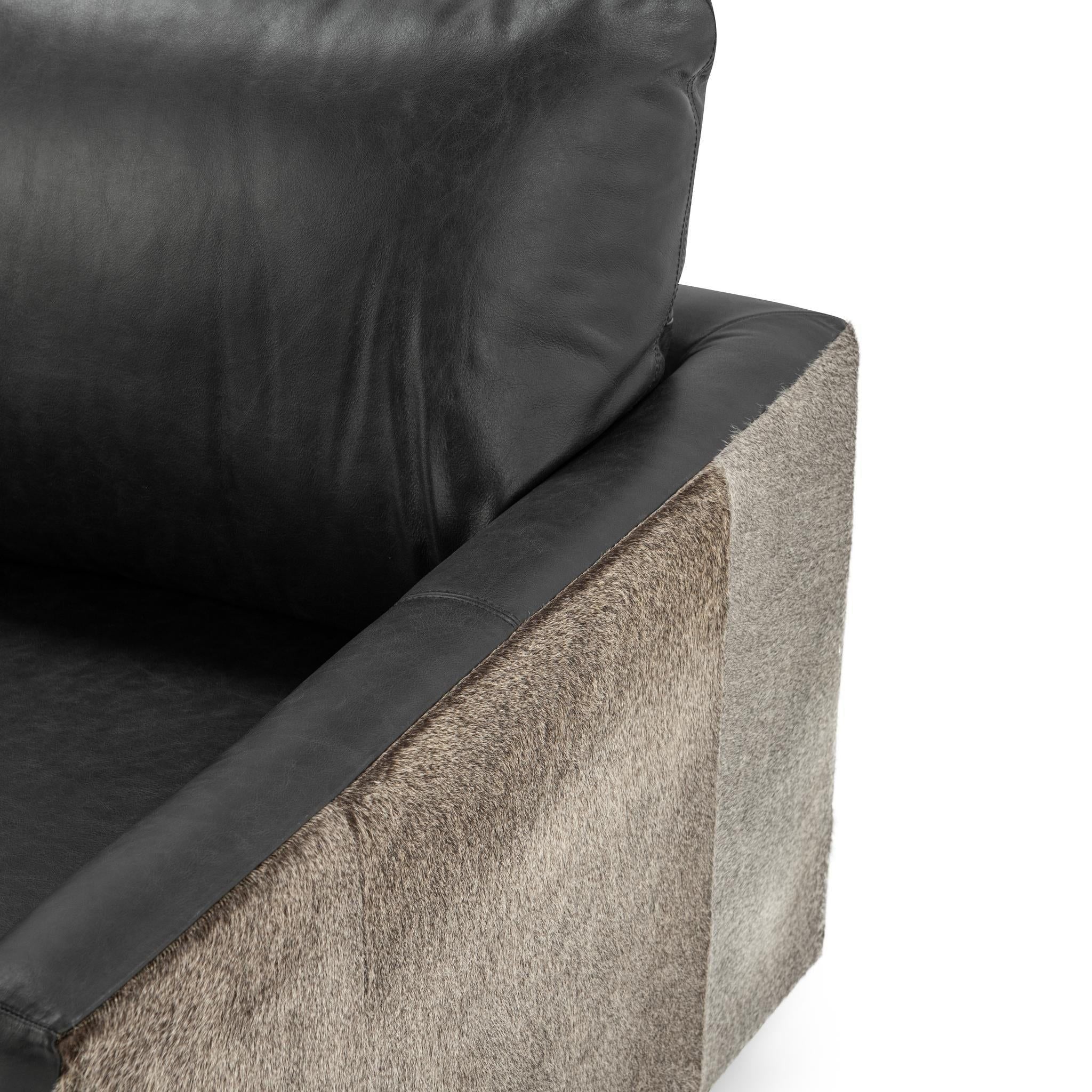 Lathe - Leather/Hide Accent Chair, alternate view 4