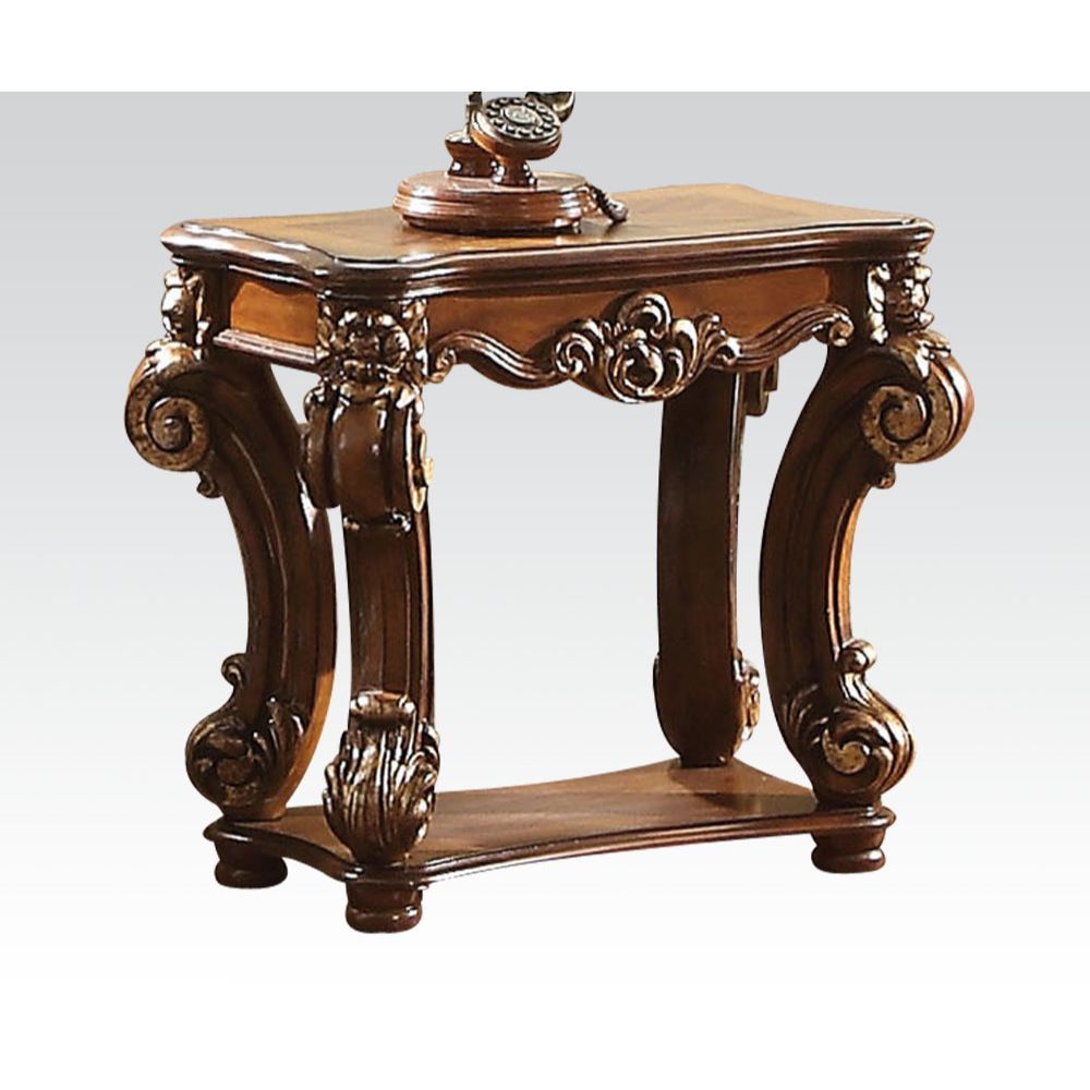 Vendome - 26" End Table - Cherry, product view with wood construction