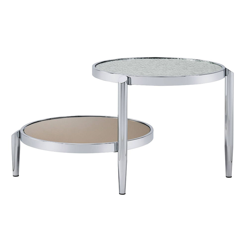 Abbe - Coffee Table - Glass & Chrome, alternate view 3