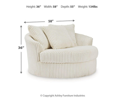 Lindyn - Oversized Swivel Accent Chair, alternate view 3