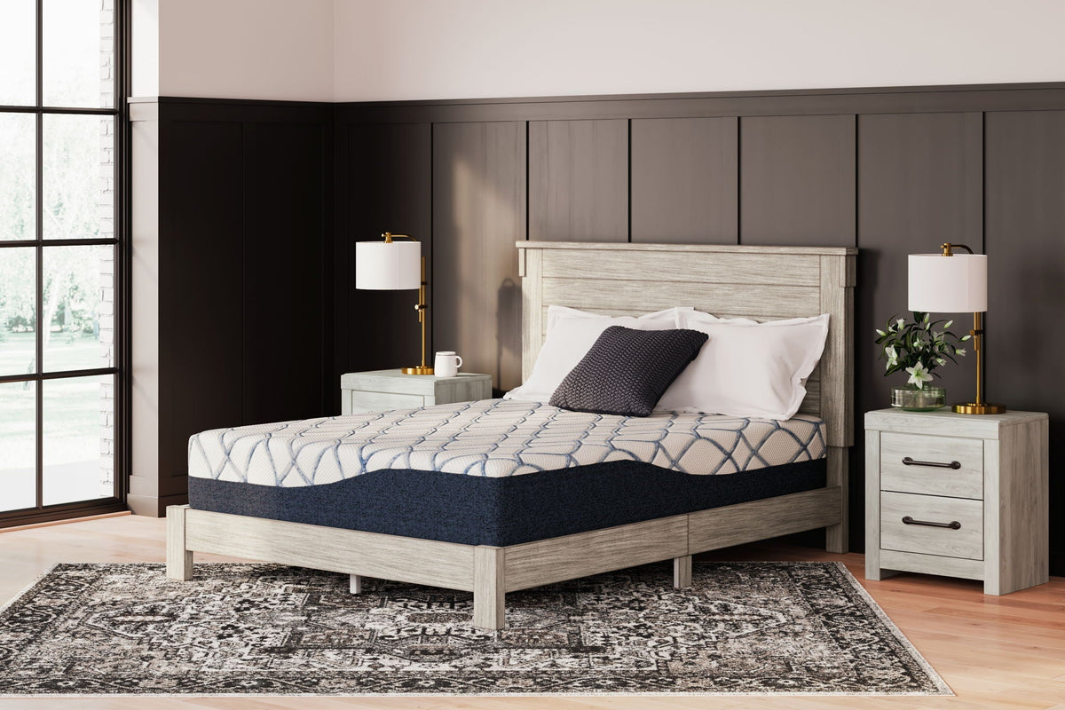 12 Inch Chime Elite 2.0 - Twin Mattress - White / Blue - Sierra Sleep® by Ashley - 6