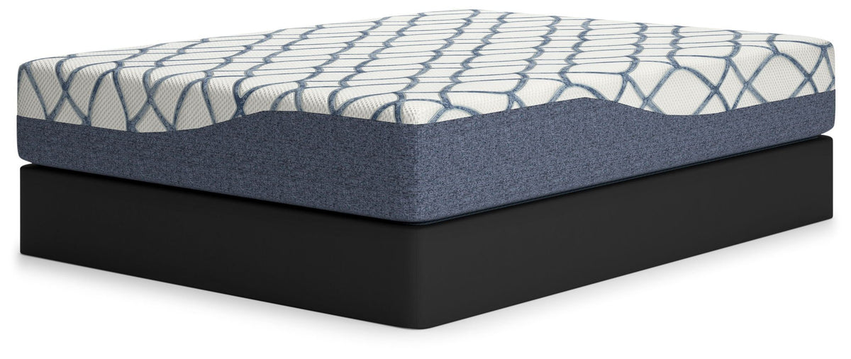 12 Inch Chime Elite 2.0 - Twin Mattress - White / Blue - Sierra Sleep® by Ashley - 9