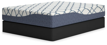 12 Inch Chime Elite 2.0 - Twin Mattress - White / Blue - Sierra Sleep® by Ashley - 9