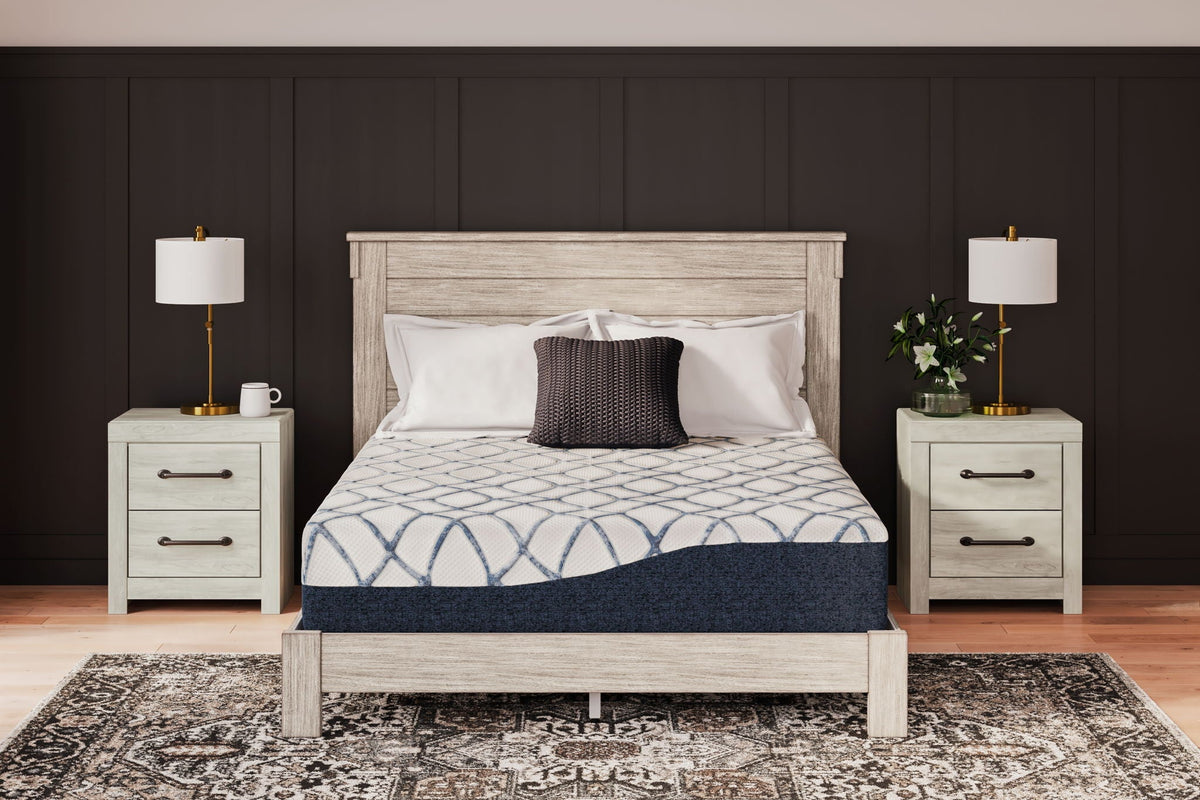 12 Inch Chime Elite 2.0 - Twin Mattress - White / Blue - Sierra Sleep® by Ashley - 7