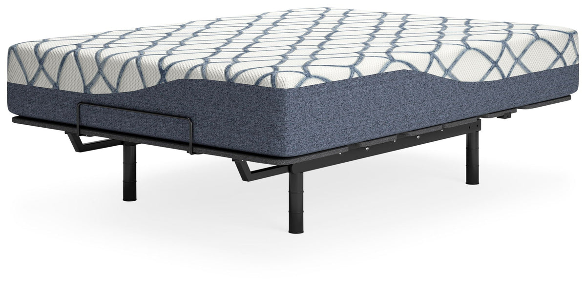 12 Inch Chime Elite 2.0 - Twin Mattress - White / Blue - Sierra Sleep® by Ashley - 3