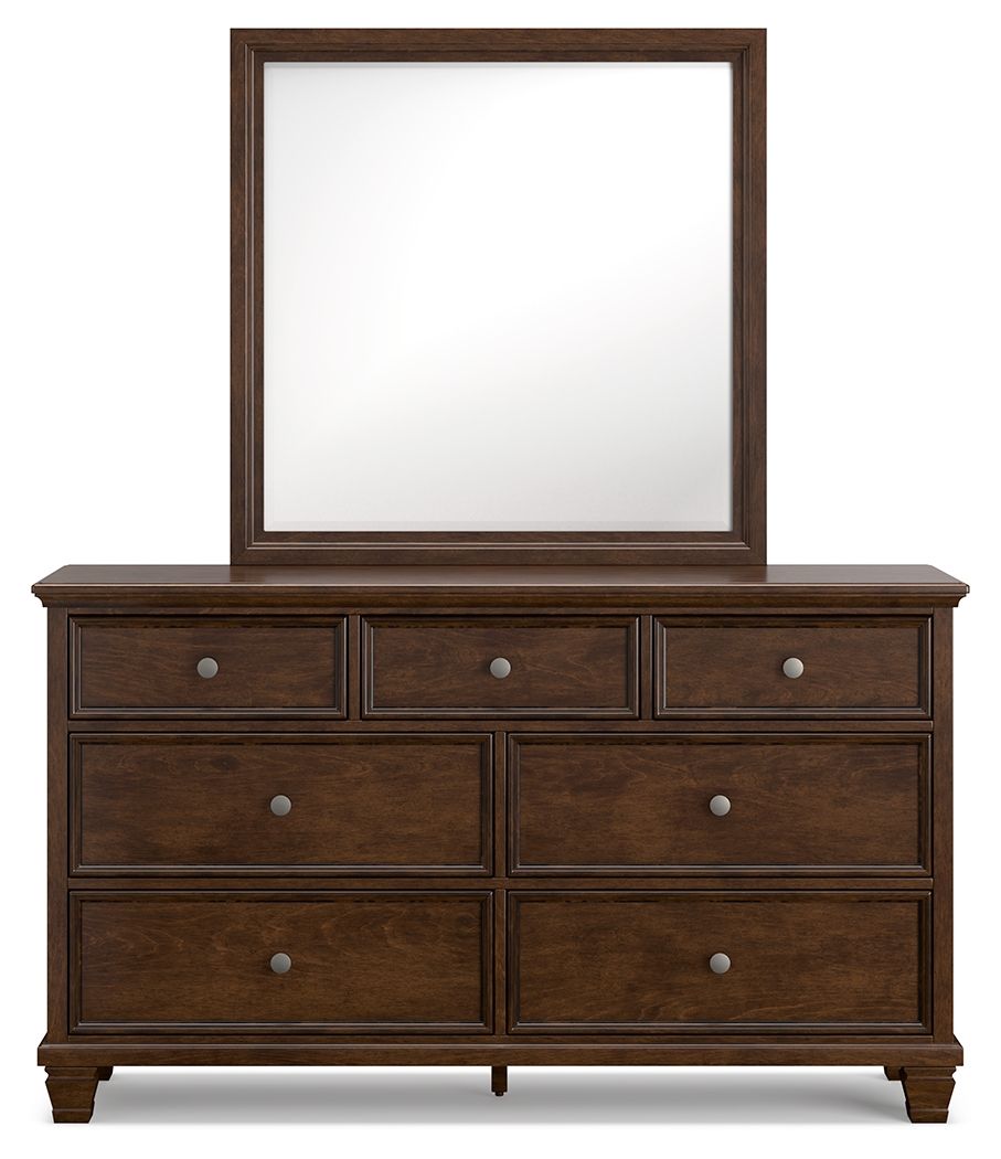 Danabrin - Dresser And Mirror - Brown, alternate view 2 with wood construction