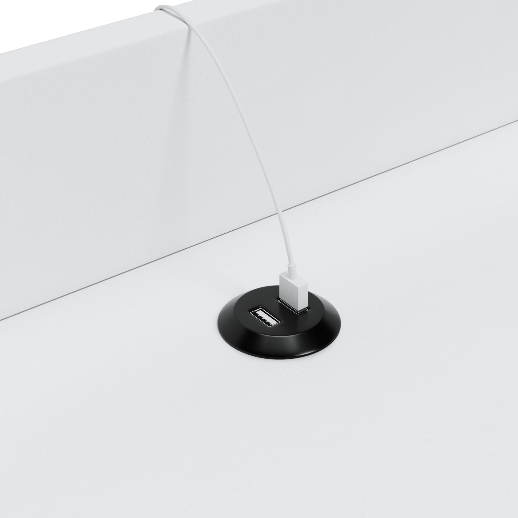 Blariden - Accent Table - White, alternate view 3 with engineered wood
