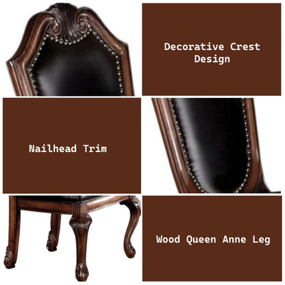 Chateau De Ville - Side Chair (Set of 2), alternate view 4 with leather upholstery