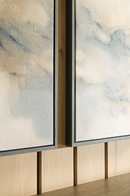Larrondale Wall Art Set (Set of 3) Black / Gray / Brown, gallery image 2