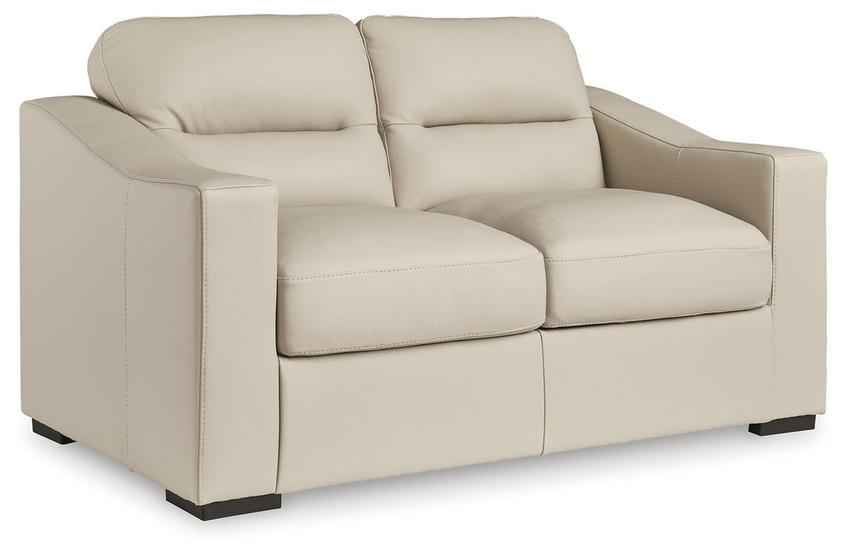 Treasure Trove - 2 Pc. - Sofa, Loveseat - Almond, alternate view 3 with faux leather