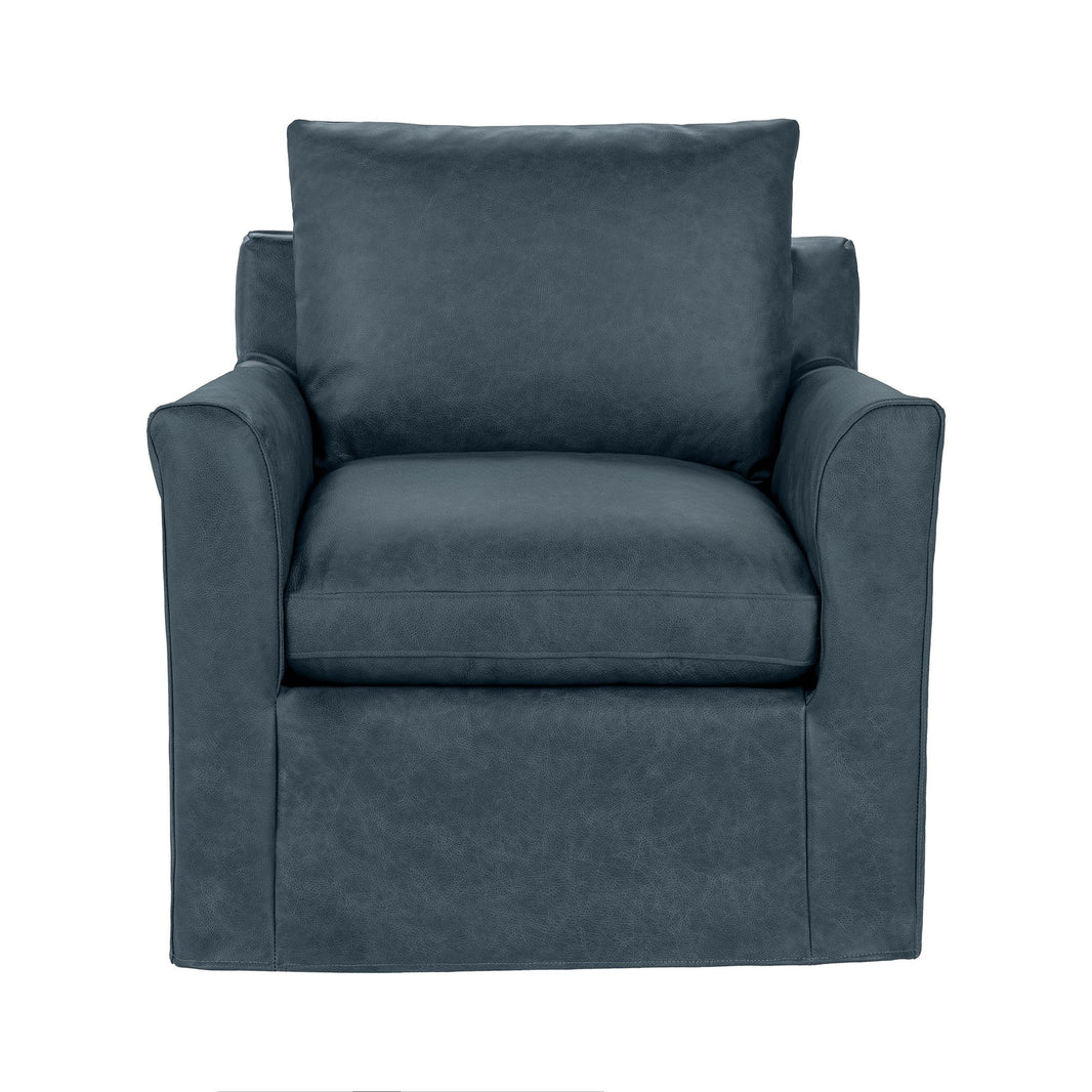 Cassiano - Swivel Chair, alternate view 5 with leather upholstery