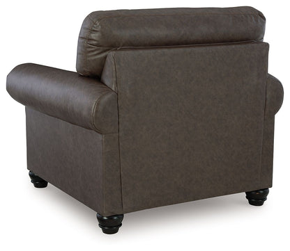 Roxmere - Chair - Umber, alternate view 3 with faux leather