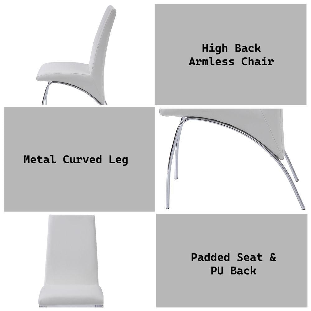 Pervis - Side Chair, alternate view 6 with faux leather