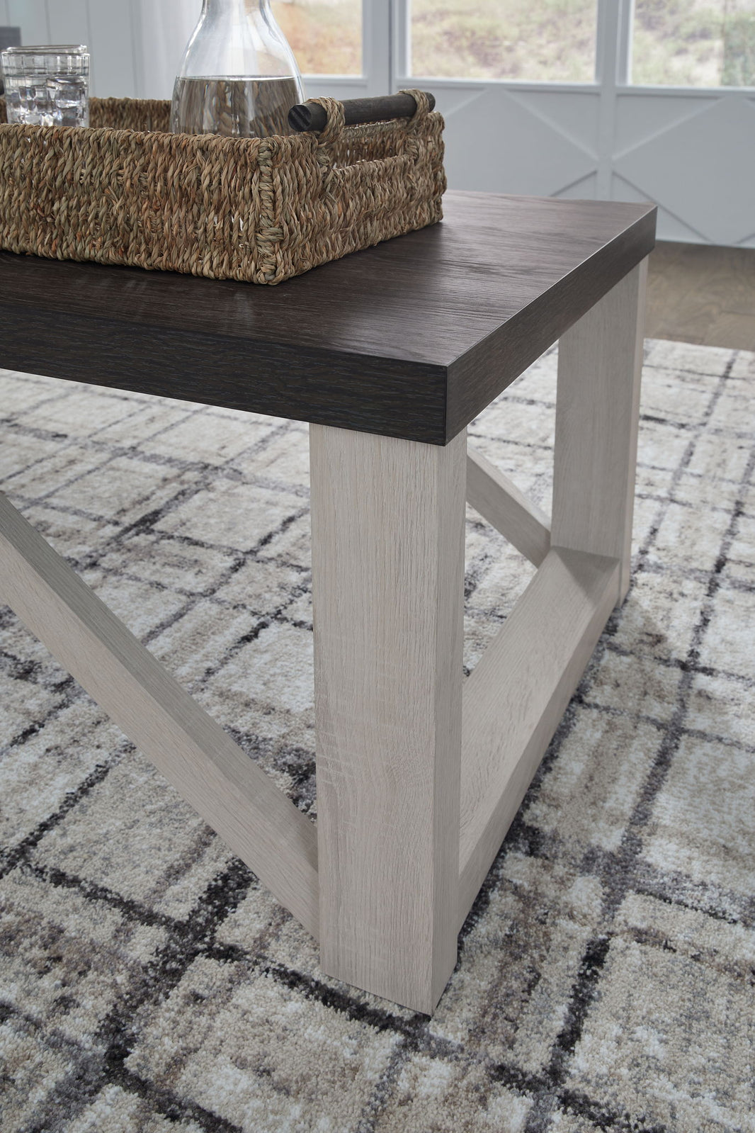 Dorrinson - Occasional Table Set (Set of 3) - Antique White, alternate view 2 with wood construction