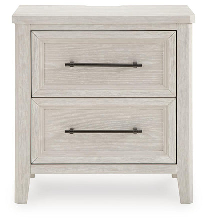 Darbonton Two Drawer Night Stand Dove White, gallery image 2