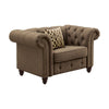 Aurelia - Chair, alternate view 2 with linen fabric