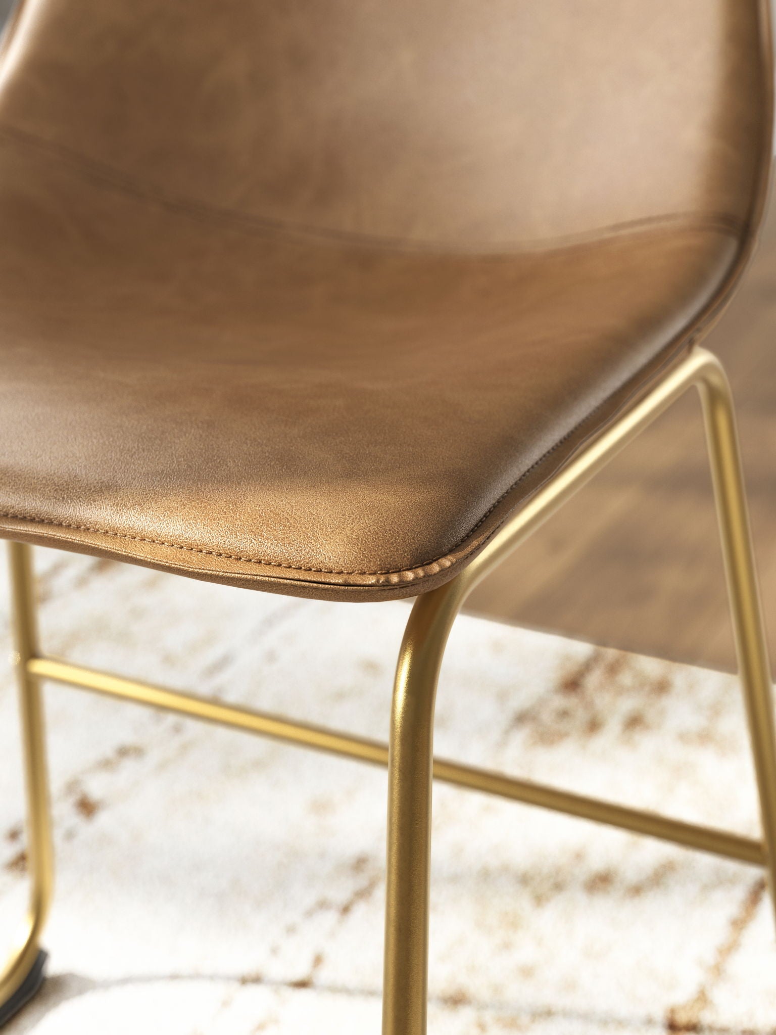 Ciabori - Dining Upholstered Side Chair (Set of 2), alternate view 6 with faux leather
