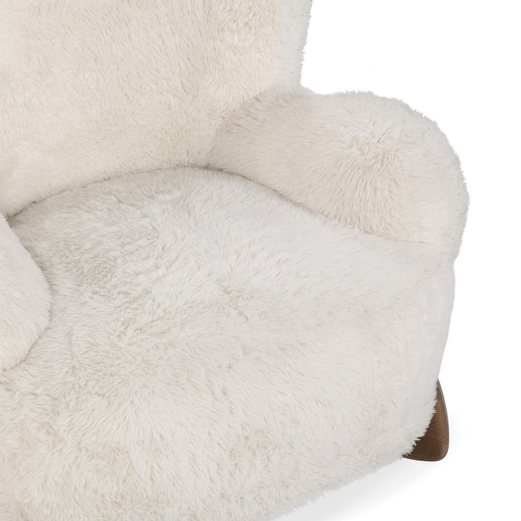 Riya - Accent Chair - Vanilla, alternate view 2 with polyester fabric