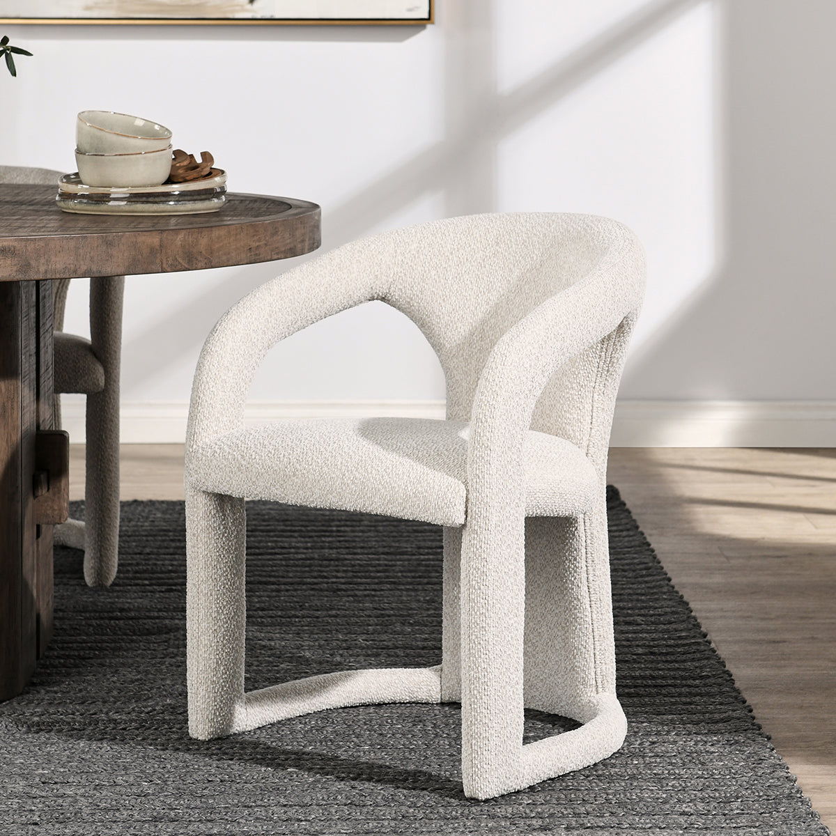 Archie - Dining Chair, alternate view 4 with leather upholstery