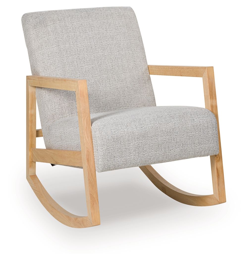 Wychworth - Accent Chair - Gray / Natural, product view with performance fabric