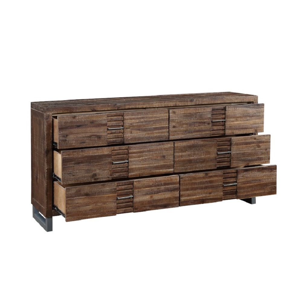 Andria - Dresser - Reclaimed Oak, alternate view 2 with wood construction
