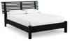 Danziar - Slat Panel Bed With Low Footboard, product view with wood construction