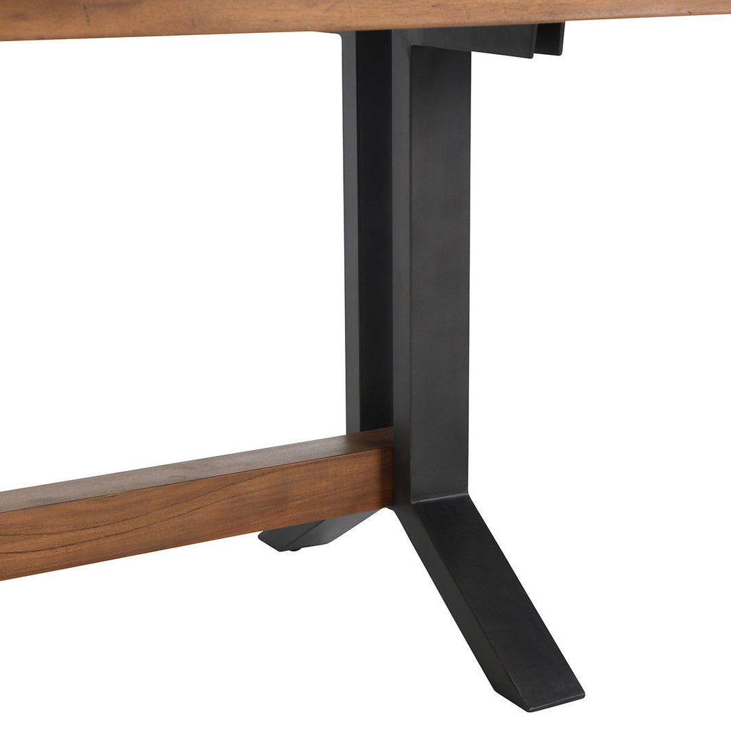 Bellamy - Dining Table - Amber Brown, alternate view 3 with solid wood