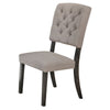 Bernard - Side Chair, alternate view 2 with linen fabric