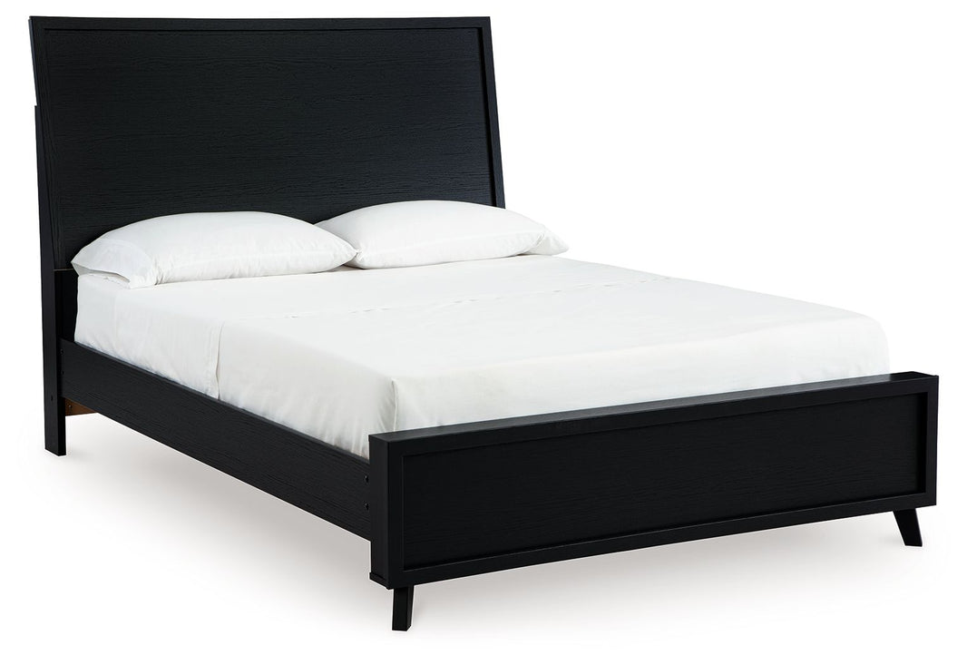 Danziar - Panel Bed, product view with wood construction