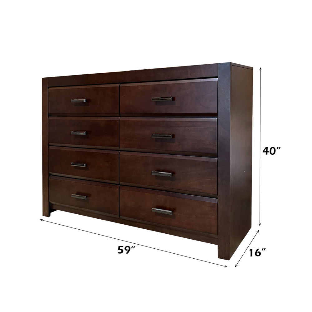 Oberreit - Dresser - Walnut, alternate view 2 with wood construction
